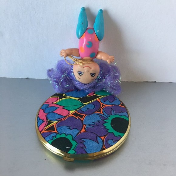 Psychedelic Compact Mirror Vintage Accessories made in Western Germany main image 5